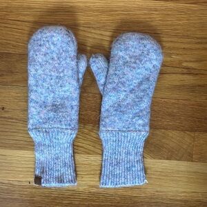 Cozy Purple Knit Mittens